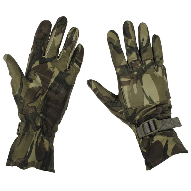 Brit. Lederhandschuhe, gebr., "Warm Weather", MTP tarn
