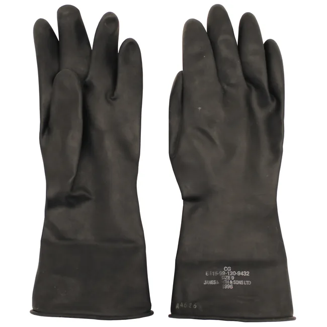 Brit. Handschuhe, NBC, schwarz, gebr.