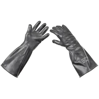 Schwed. Gummihandschuhe, schwarz, neuw.