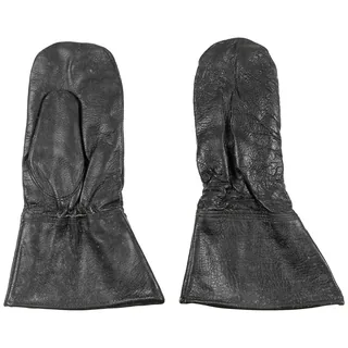Schwed. Fausthandschuhe, Leder, schwarz, neuw.