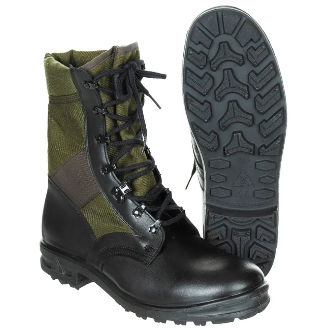 BW Tropenstiefel, "BALTES", schwarz/oliv, neuw.