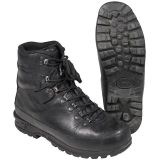 BW Bergschuh, gefüttert, schwarz, gebr., II Wahl