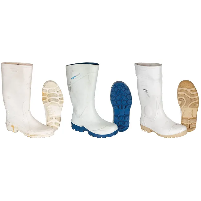 BW Gummistiefel, weiß, gebr., Modelle sortiert