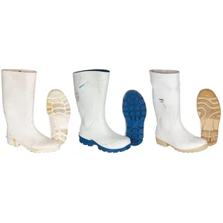 BW Gummistiefel, weiß, gebr., Modelle sortiert
