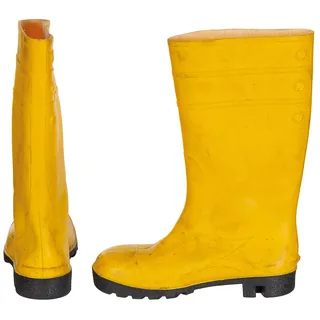 BW Gummistiefel, gelb, mit Schutzkappe, gebr.