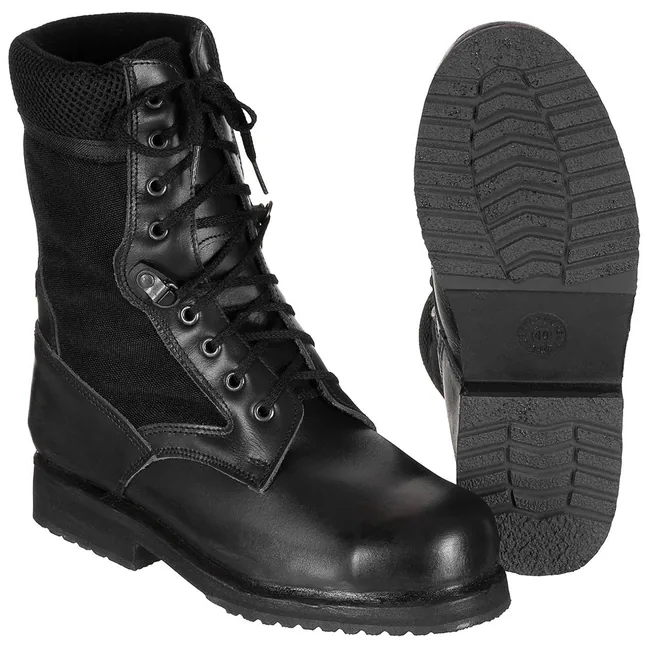 Ital. Einsatzstiefel, Sommer, schwarz, neuw.