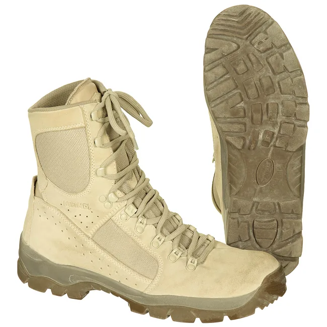 Brit. Combat Stiefel, "MEINDL", khaki, gebr.