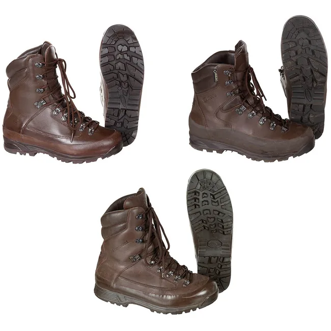 Brit. Kampfstiefel, braun, "GORE-TEX", gebr.
