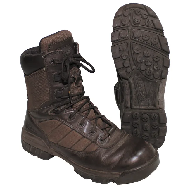 Brit. Kampfstiefel, BATES, braun, Nylon/Leder, gebr.