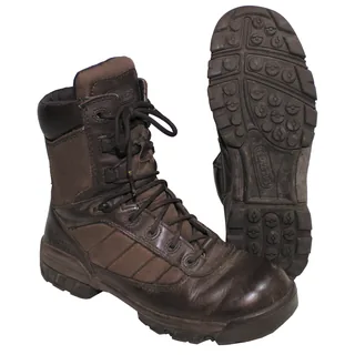 Brit. Kampfstiefel, BATES, braun, Nylon/Leder, gebr.