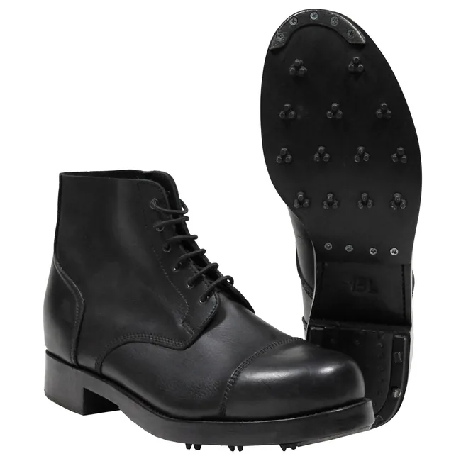 Brit. Combat Stiefel, schwarz, Leder, gebr.