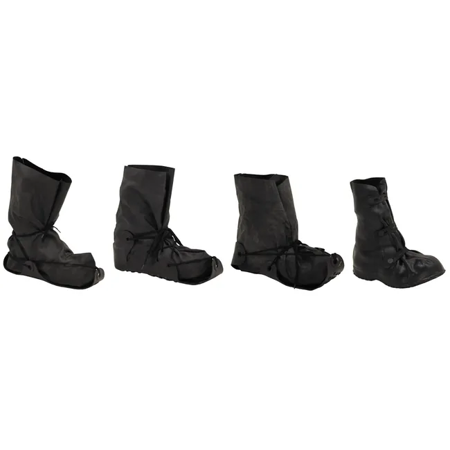 Brit. Überschuhe, NBC, Gummi, schwarz, gebr.