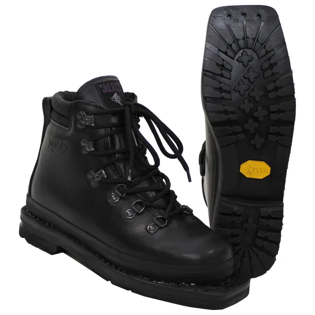 Touren Skistiefel, Leder, "ALICO", schwarz, gebr.