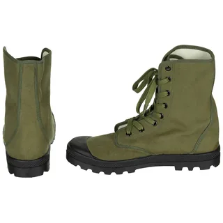 Franz. Commando Stiefel, oliv, 8-Loch, Canvas, neuw.