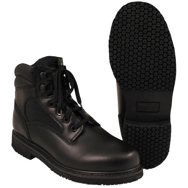Brit. Stiefel, "Security", Leder, schwarz, neuw.