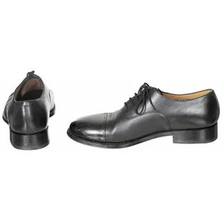 Brit. Halbschuhe, Leder, schwarz, Ledersohle, gebr.