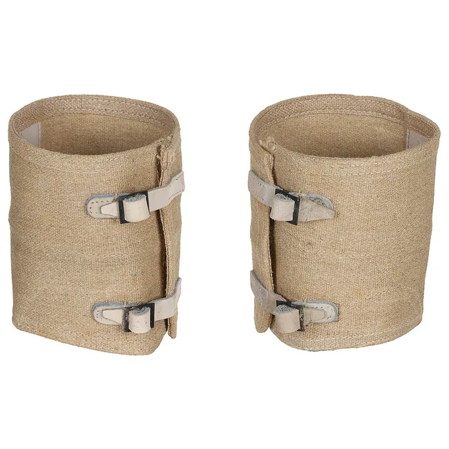 Ital. Gamaschen, khaki, Canvas, neuw.