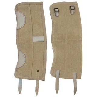 Ital. Gamaschen, khaki, Canvas, neuw.