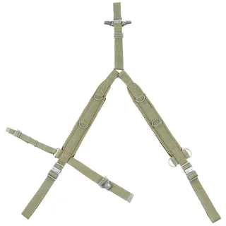 Pol. Suspender, Y Typ, oliv, neuwertig