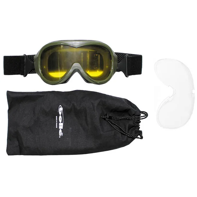 Brille, Tactical, "Bolle", oliv, 1 Erstatzglas, gebr.