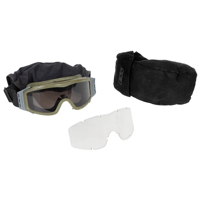 Schutzbrille, ESS, "Profile NVG", laubgrün, gebr.