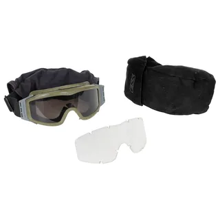 Schutzbrille, ESS, "Profile NVG", laubgrün, gebr.