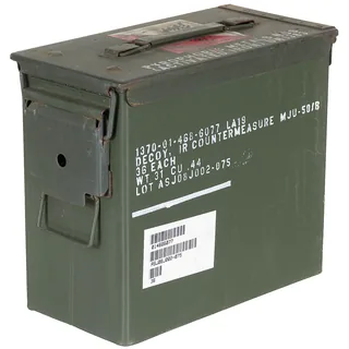 Munitionskiste, Gr. 4, gebr., Abm.: 29,5 x 15,5 x 25,5 cm