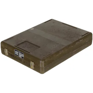 Belg. Transportbox, gebr., Kunststoff, 40 x 30 x 8 cm