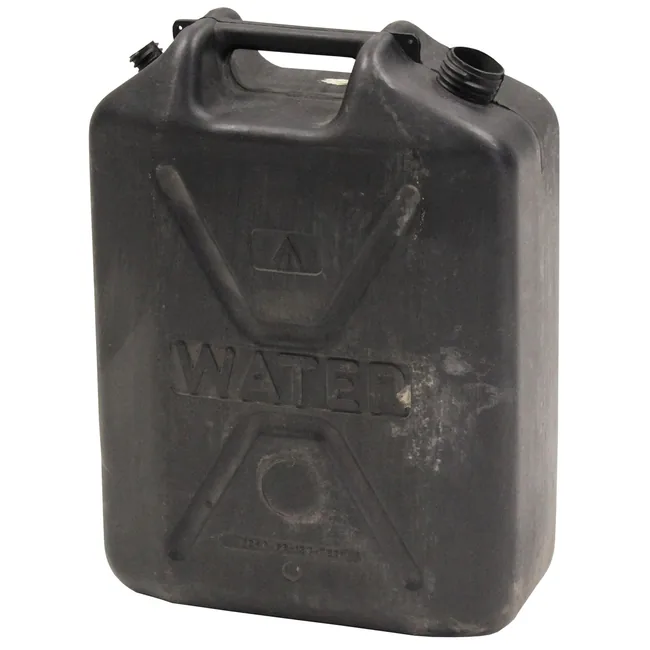 Brit. Wasserkanister, 20 l, PVC, ohne Deckel, gebr.