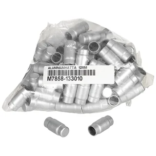 Schwed. Aluminiumkappe, 12 mm, 100er Pack, neuw.