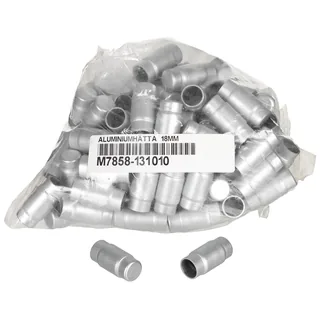 Schwed. Aluminiumkappe, 18 mm, 100er Pack, neuw.