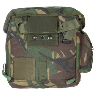 Brit. Schutzmaskentasche, DPM tarn, gebr.