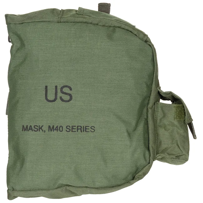 US Schutzmaskentasche, M40, oliv, neuwertig