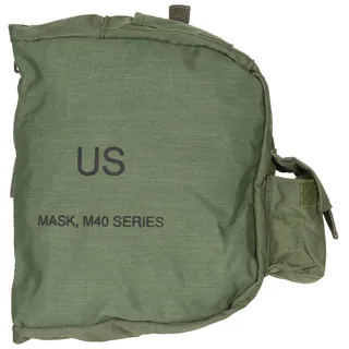 US Schutzmaskentasche, M40, oliv, neuwertig
