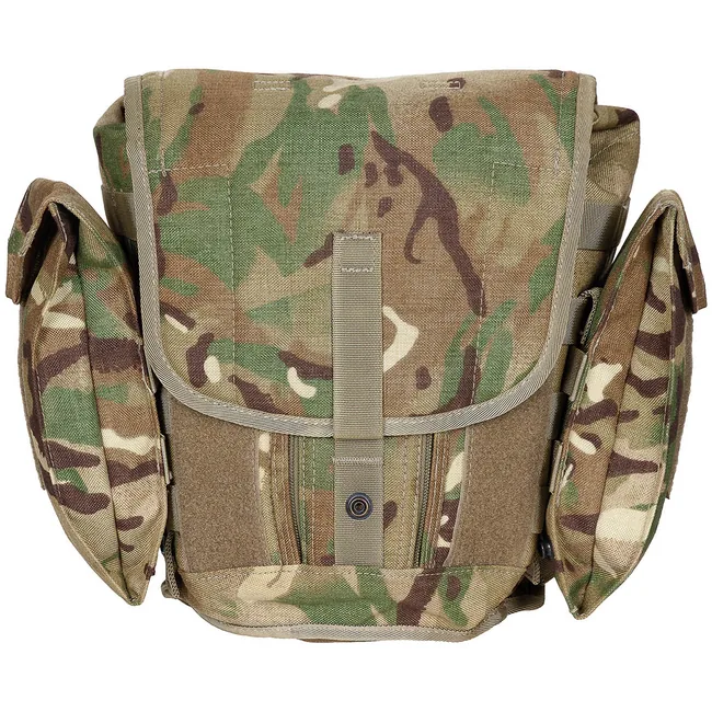 Brit. Schutzmaskentasche, MTP tarn, gebr.