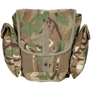 Brit. Schutzmaskentasche, MTP tarn, gebr.