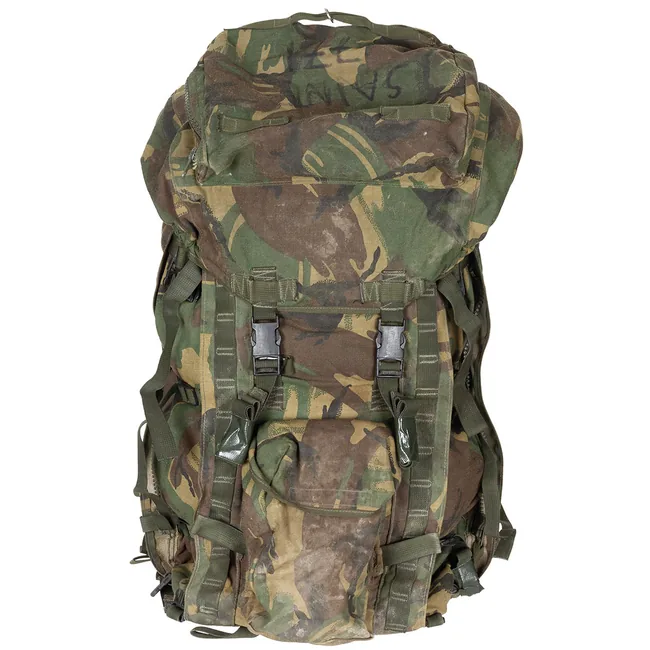Brit. Rucksack, "PLCE LONG", o. Seitent.,DPM, gebr.,II Wahl