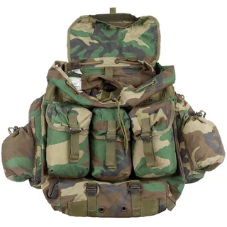 Türk. Rucksack, woodl., gebr., TOP ZUSTAND, Metallgestell