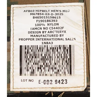 US Hüftgurt, "APB03", marpat, für Rucksack USMC ILBE, gebr.
