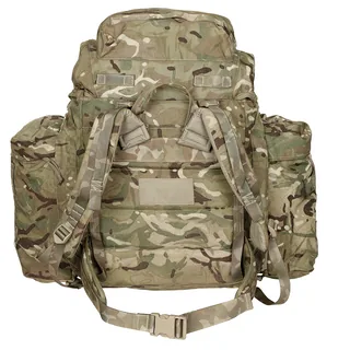 Brit. Rucksack, "INF Short", Seitentaschen, MTP, IRR, gebr.