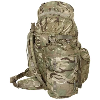 Brit. Rucksack, "INF Short", Seitentaschen, MTP, IRR, gebr.