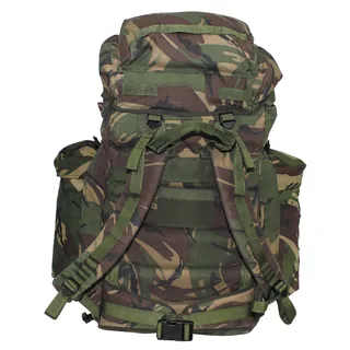 Brit. Rucksack, "PLCE SHORT", Seitentaschen, DPM tarn, gebr.