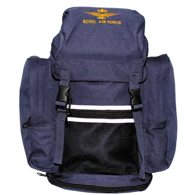 Brit. Rucksack, blau, "ROYAL AIR FORCE", gebr.