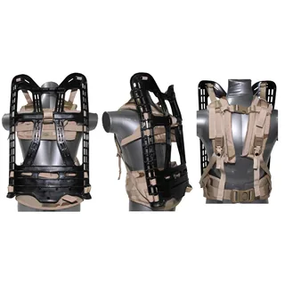 US Rucksack, neuwertig, "Molle II light", 3 Fb.desert