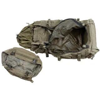Österr. Kraxenrucksack, ohne Tragegestell, oliv, gebr.