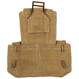 Brit. Munitionstasche, khaki, gebr.