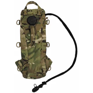 Brit. Trinkrucksack, MTP tarn, gebr., TPU-Beutel neu
