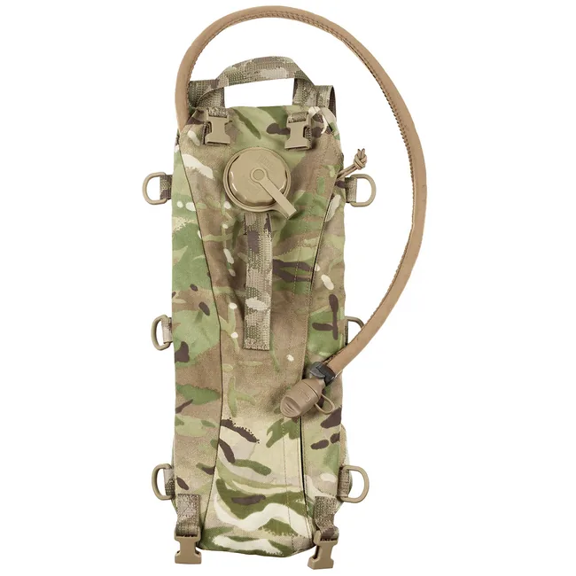 Brit. Trinkrucksack, MTP tarn, mit TPU-Beutel, gebr.