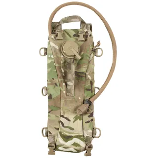 Brit. Trinkrucksack, MTP tarn, mit TPU-Beutel, gebr.