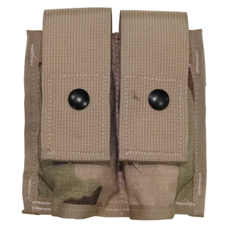 US Patronentasche, "MOLLE", doppel, 3 Fb.desert, neuw.